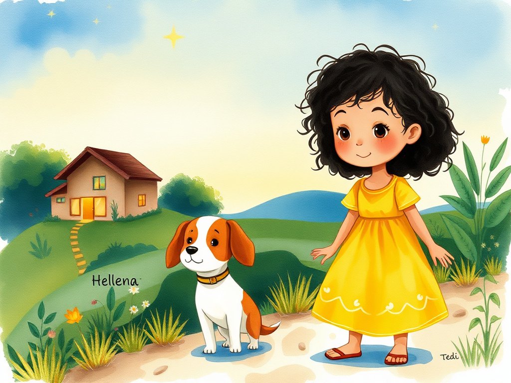 Helena e Tedi voltam para casa à noite