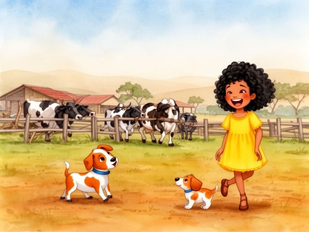 Helena e Tedi chegam ao curral