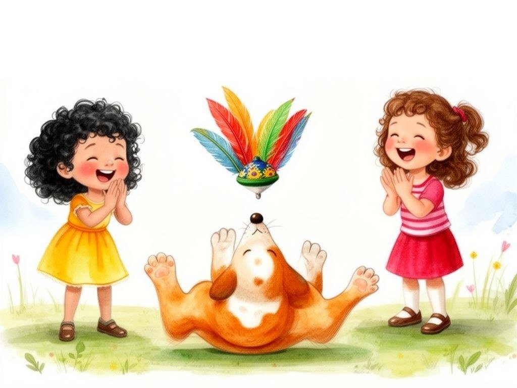 Tedi equilibra a peteca no focinho